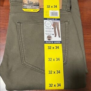 Weatherproof Vintage Men’s Fleece Lined Pant
